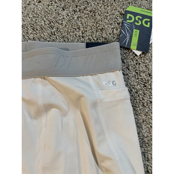 DSG Men’s 3/4 Compression Pants, White Size Medium NEW with Tags - Picture 2 of 6
